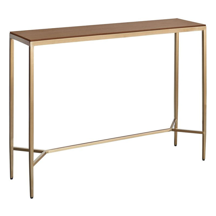 Chloe Timber Console Table - Large Gold, 110cm