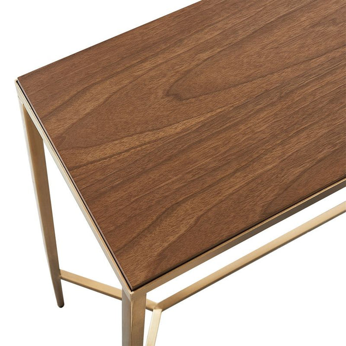 Chloe Timber Console Table - Large Gold, 110cm