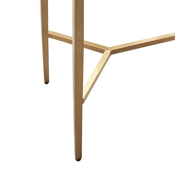 Chloe Timber Console Table - Small Gold, 90cm