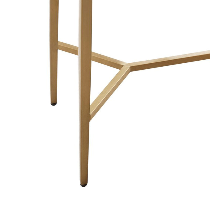 Chloe Dusty Jade Marble Console Table - Large Gold, 110cm