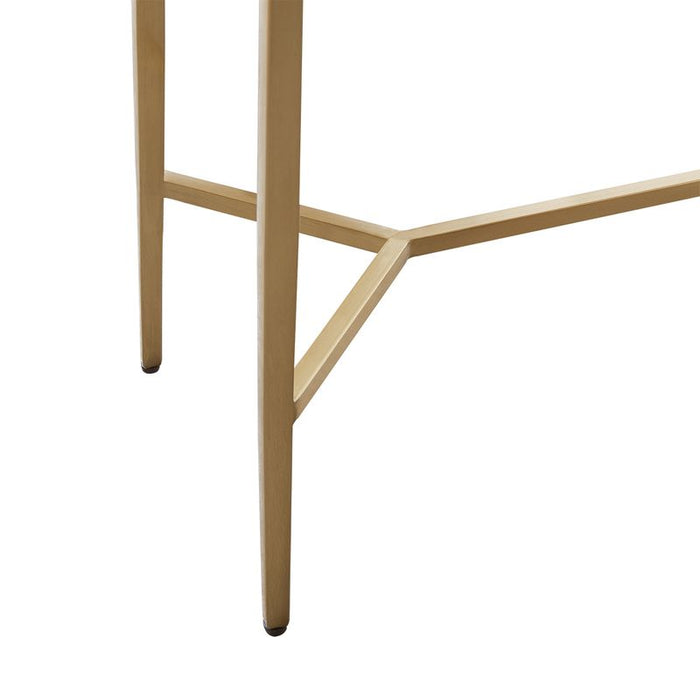 Chloe Pink Marble Console Table - Large Gold, 110cm