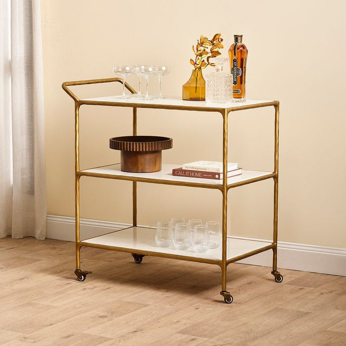 Heston Marble Bar Cart