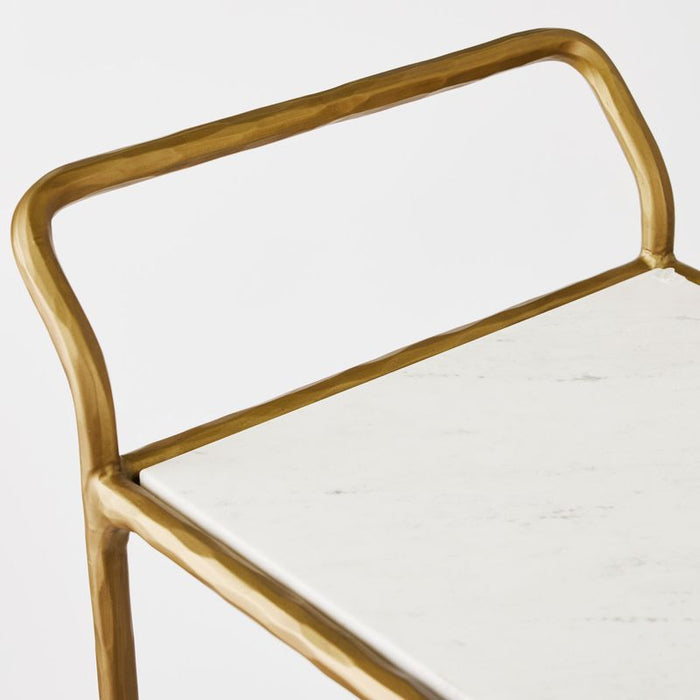 Heston Marble Square Bar Cart