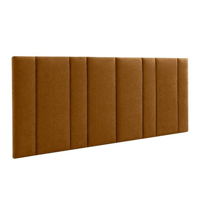 Bronx King Bedhead - Butterscotch, Fabric Wood