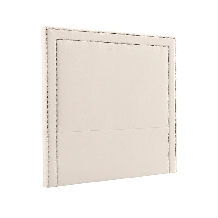 Manhattan Queen Bedhead - Ivory, Fabric Wood
