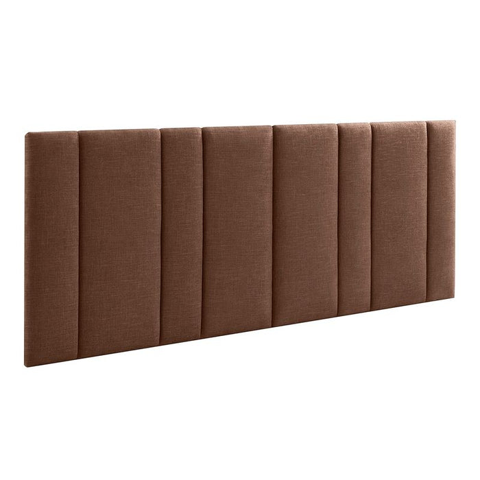 Bronx Queen Bedhead - Chocolate, Fabric Wood