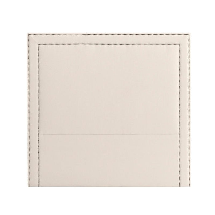 Manhattan King Bedhead - Ivory, Fabric Wood