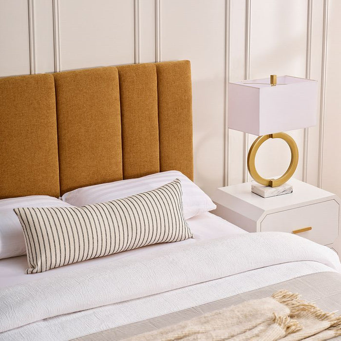 Soho Queen Bedhead - Mustard, Velvet Wood