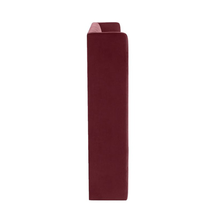 Central Park Queen Bedhead - Wine Velvet