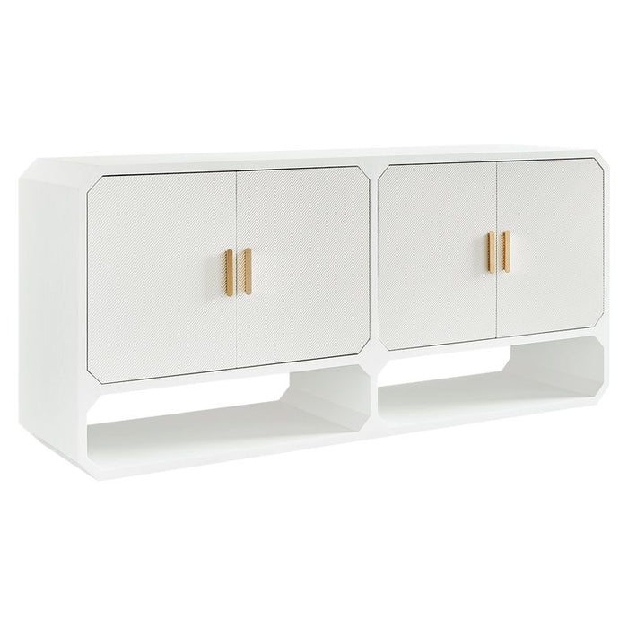 Anderson Buffet - White, Wood Metal, 180cm