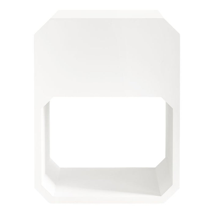 Anderson Bedside Table - Small White, Wood Metal, 65cm H