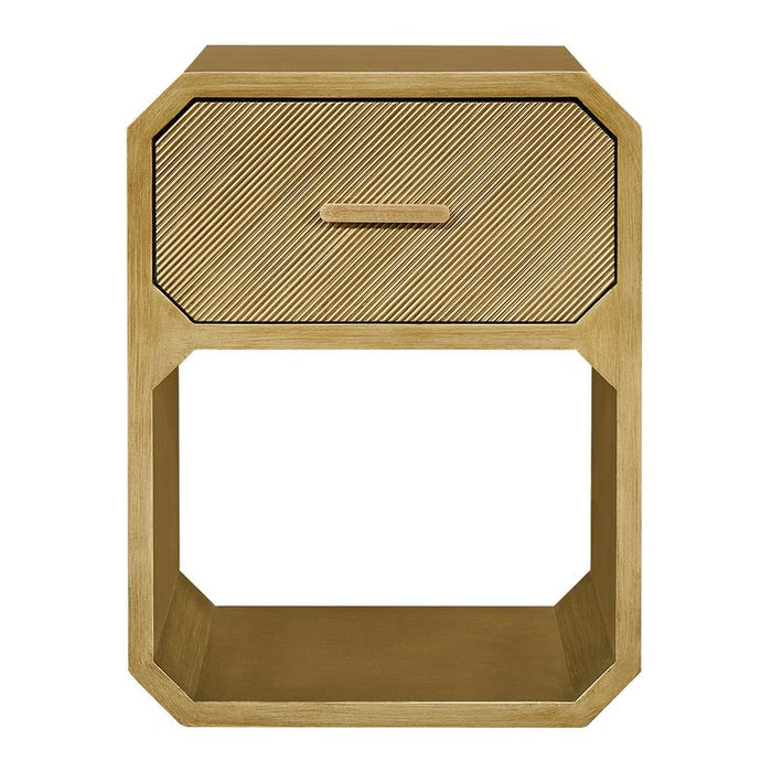 Anderson Bedside Table - Small Antique Gold