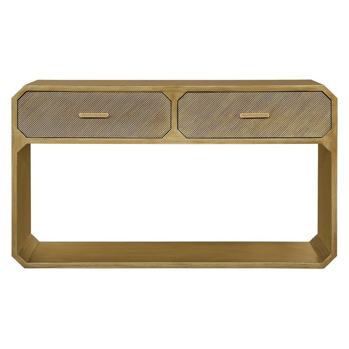 Anderson Console Table - Antique Gold, Wood Metal, 140cm