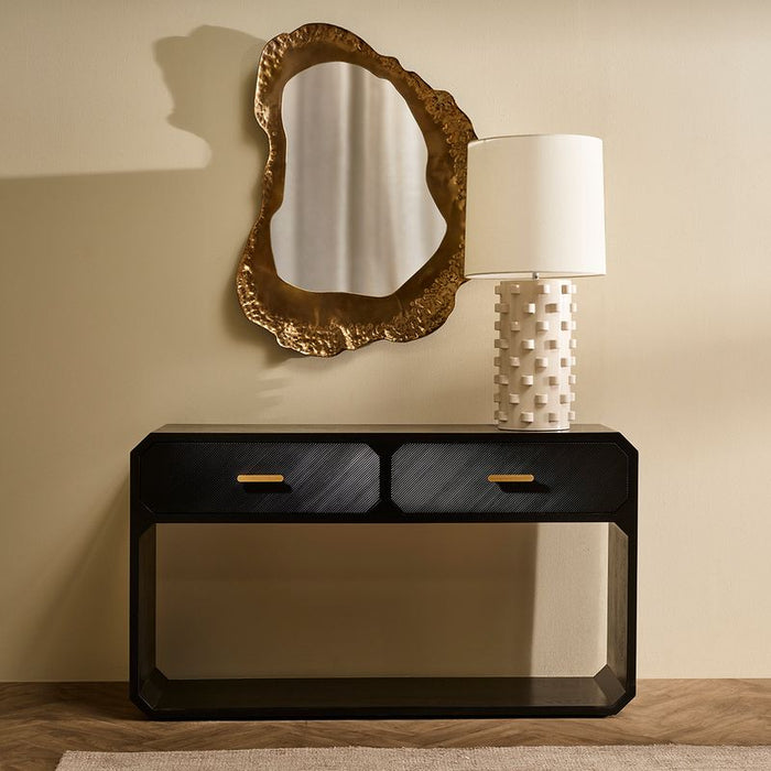 Anderson Console Table - Black, Wood Metal, 140cm