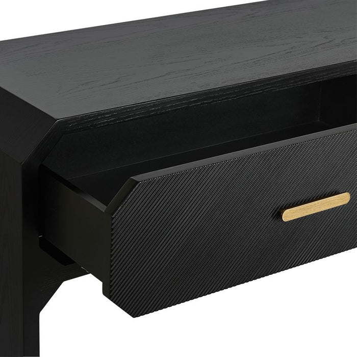 Anderson Console Table - Black, Wood Metal, 140cm