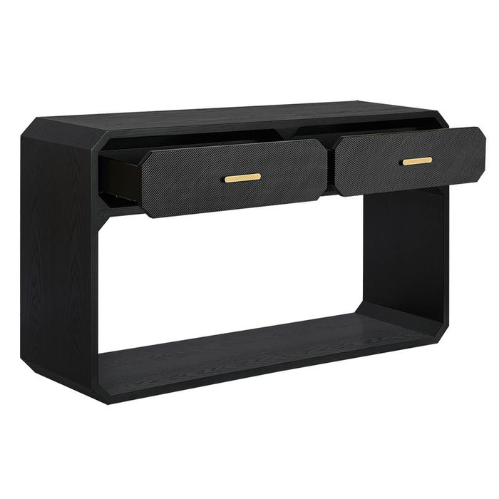 Anderson Console Table - Black, Wood Metal, 140cm