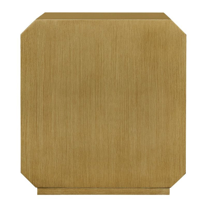 Anderson 2 Drawer Bedside Table - Antique Gold