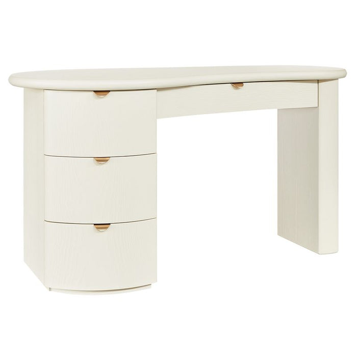 Lina Desk - Ivory, Wood Metal, 150cm