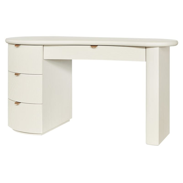 Lina Desk - Ivory, Wood Metal, 150cm