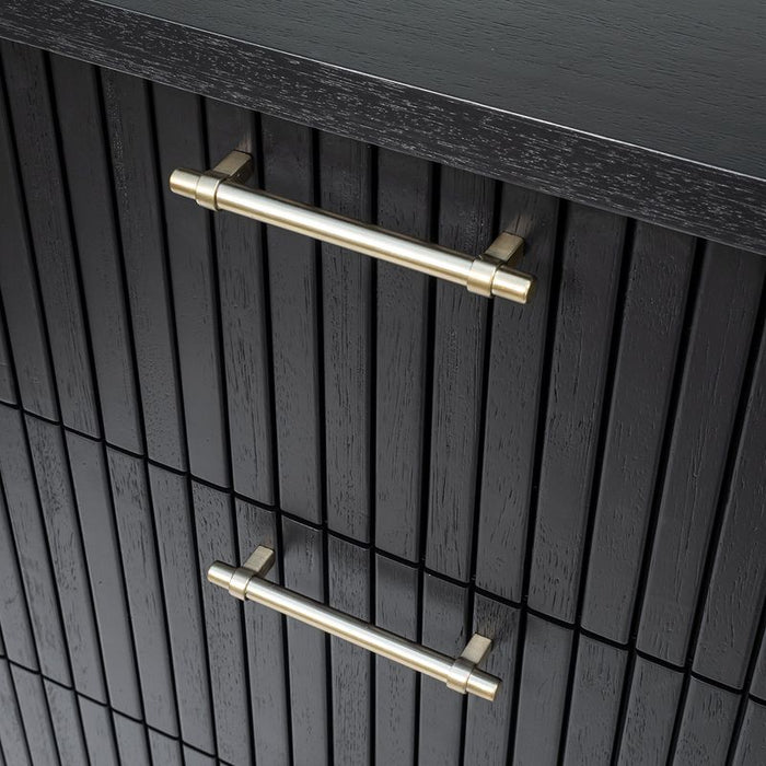 Sophia 3 Drawer Chest - Black, Wood Metal