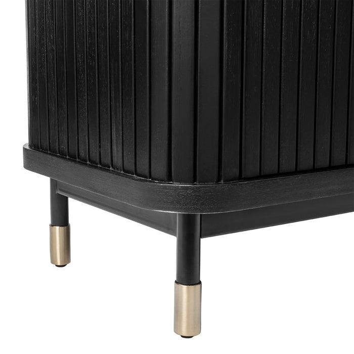 Sophia 3 Drawer Chest - Black, Wood Metal