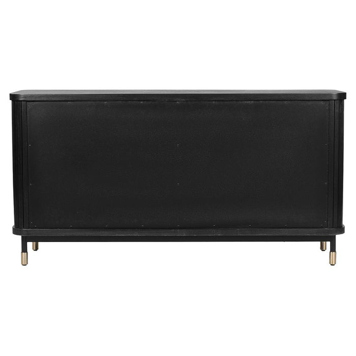 Sophia 6 Drawer Chest - Black, Wood Metal