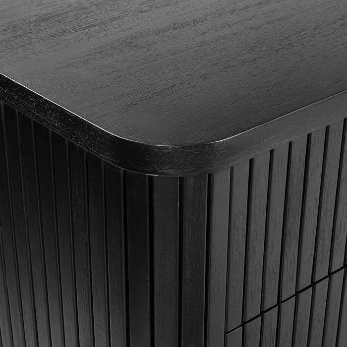 Sophia 6 Drawer Chest - Black, Wood Metal