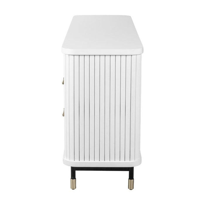Sophia 6 Drawer Chest - White, Wood Metal