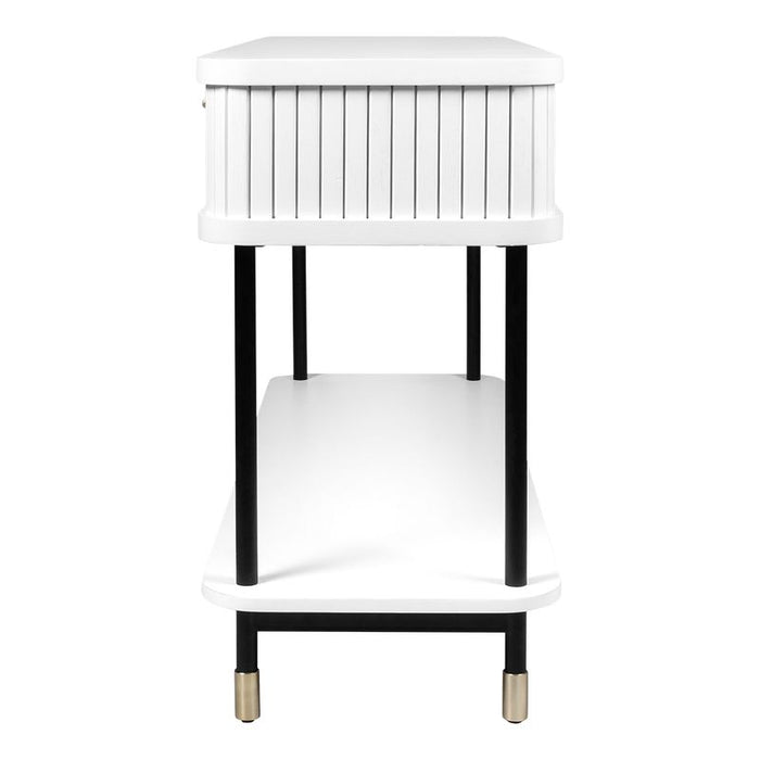 Sophia Console Table - White, Wood Metal, 140cm
