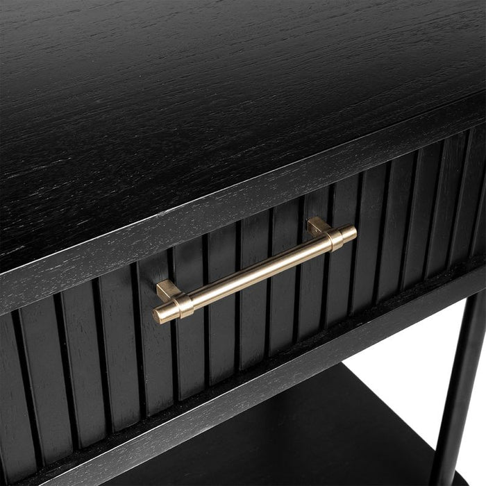 Sophia Console Table - Black, Wood Metal, 140cm
