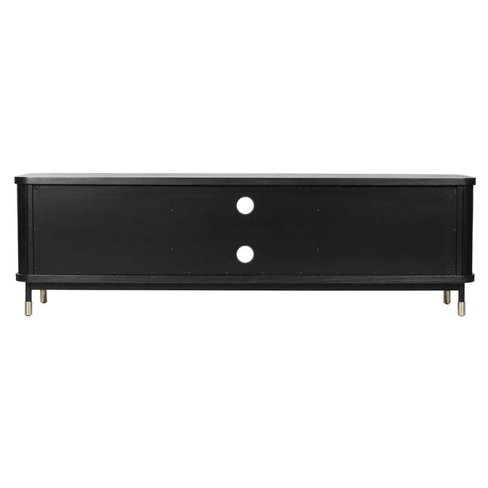 Sophia Entertainment Unit - Black, Wood Metal, 200cm