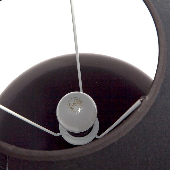 Picasso Table Tapered Shade - Black, Linen, 20.5cm Dia