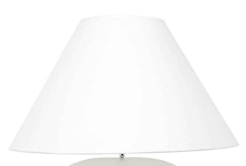 Picasso Table Tapered Shade - White, Linen, 20.5cm Dia