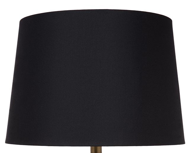 Langley Table Tapered Shade - Black, Linen