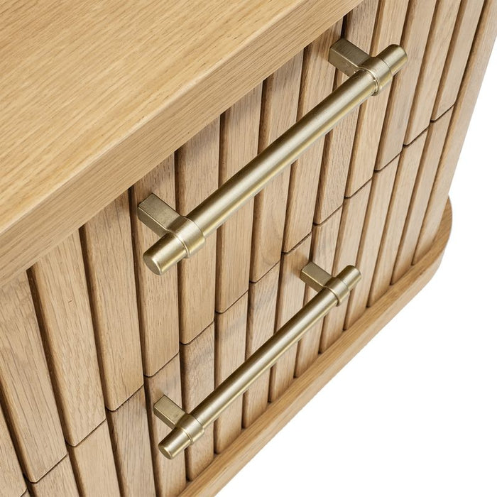 Sophia Oak Bedside Table - Natural