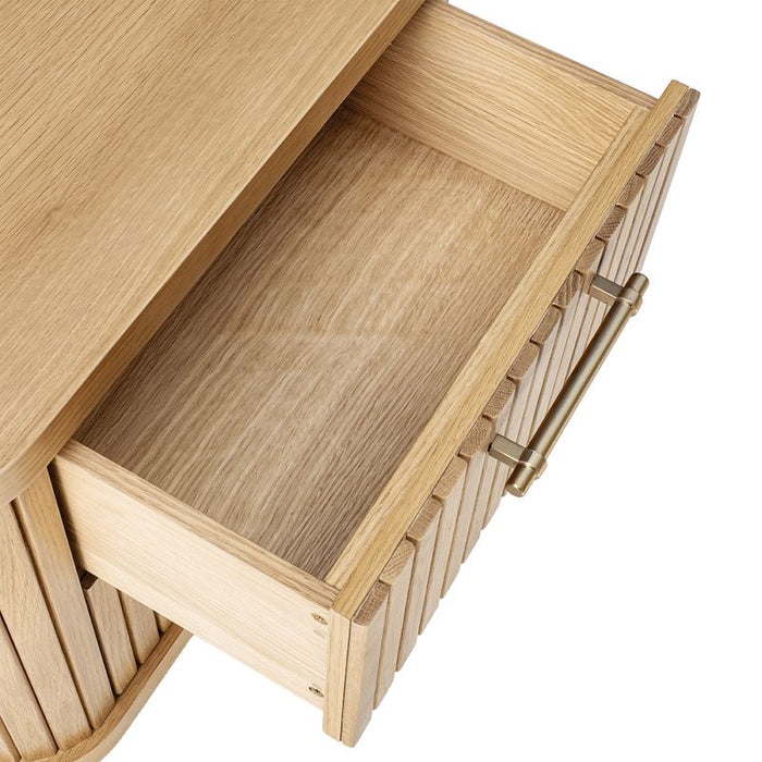 Sophia Oak Bedside Table - Natural