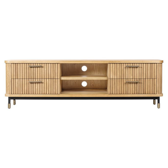 Sophia Oak Entertainment Unit - Natural, 200cm