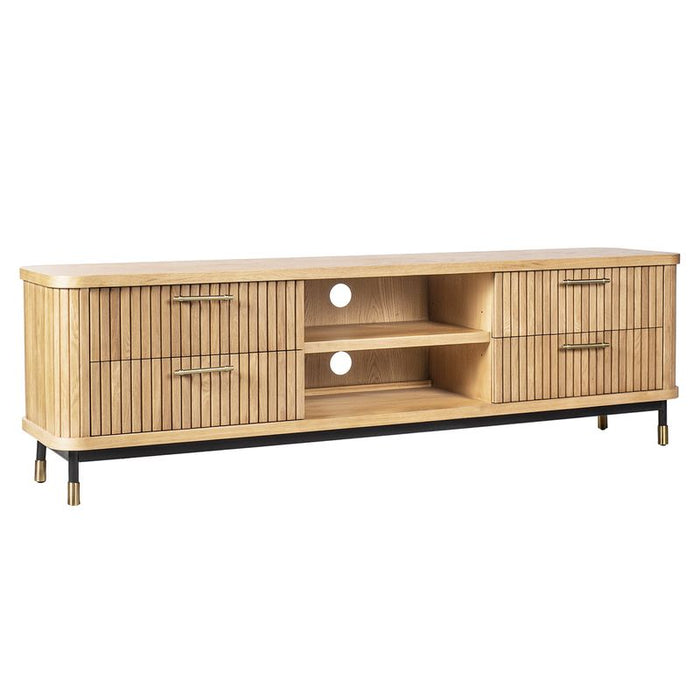 Sophia Oak Entertainment Unit - Natural, 200cm