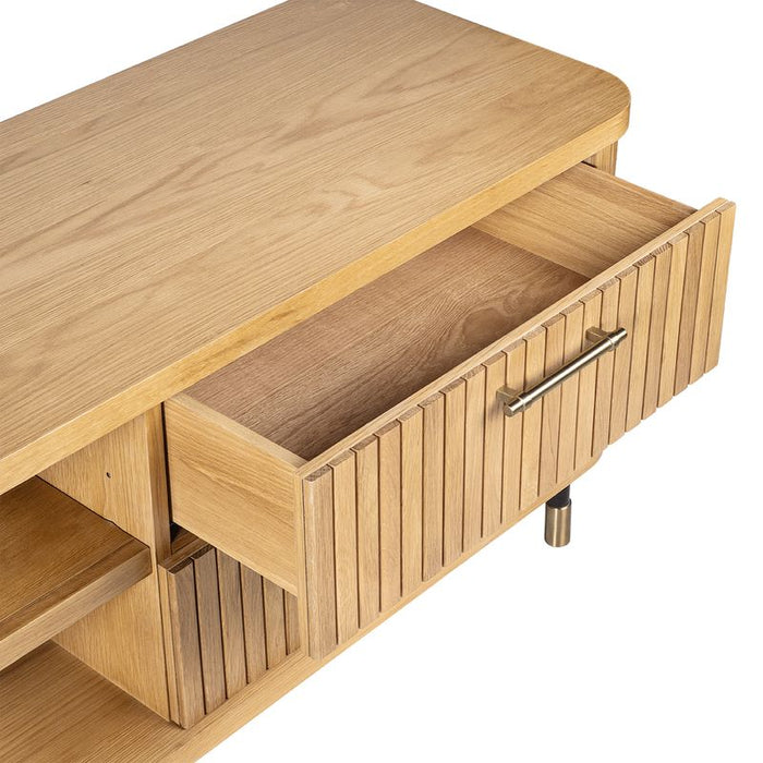 Sophia Oak Entertainment Unit - Natural, 200cm