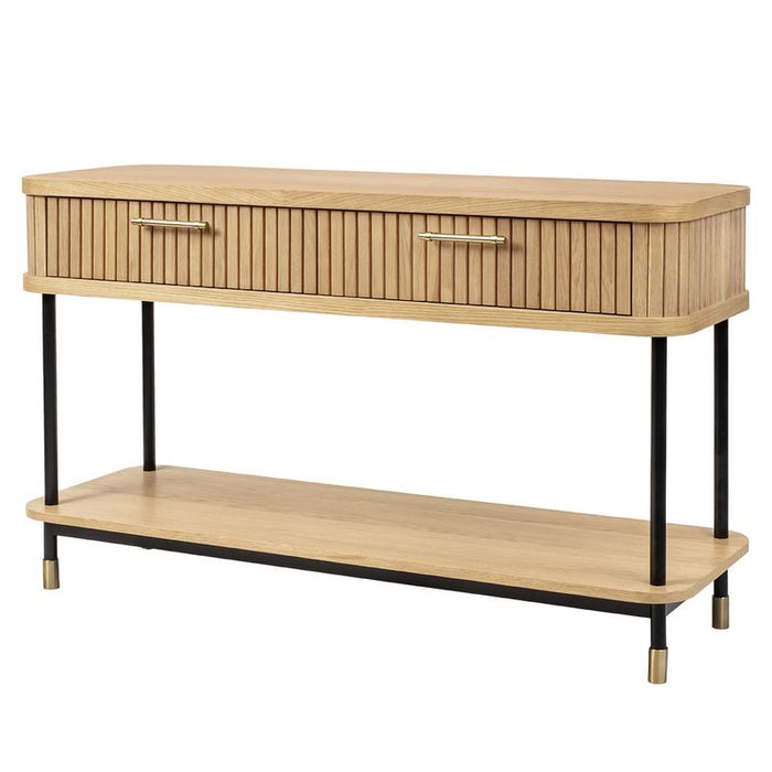 Sophia Oak Console Table - Natural, 140cm