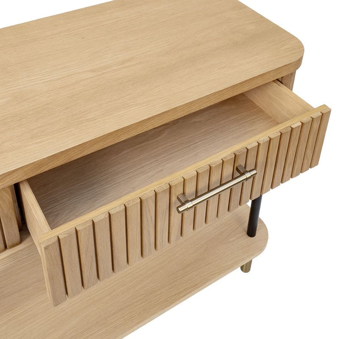 Sophia Oak Console Table - Natural, 140cm
