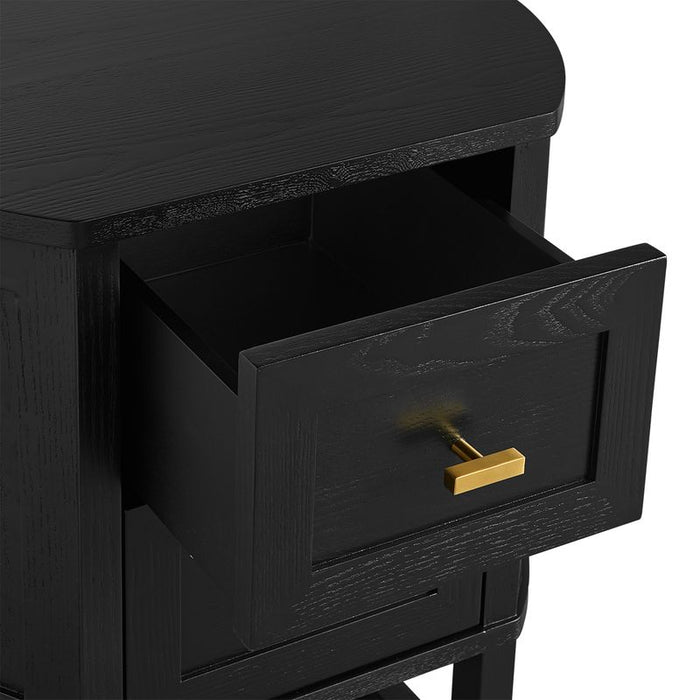 Theodore Bedside Table - Small Black