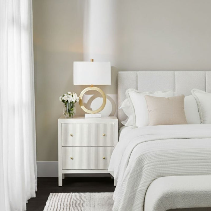 Ariana Bedside Table - Large Grey