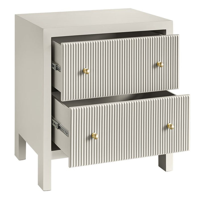 Ariana Bedside Table - Large Grey