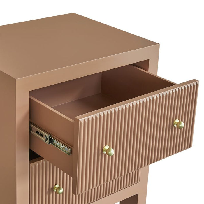 Ariana Bedside Table - Small Mocha Mousse
