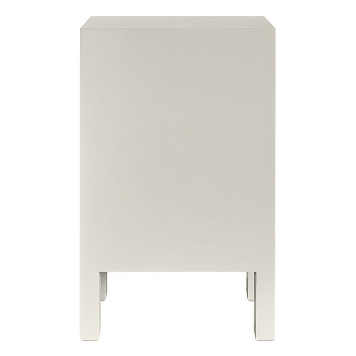 Ariana Bedside Table - Petite Grey, Metal, 65cm H