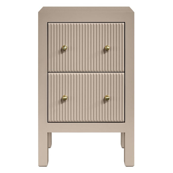 Ariana Bedside Table - Petite Beige