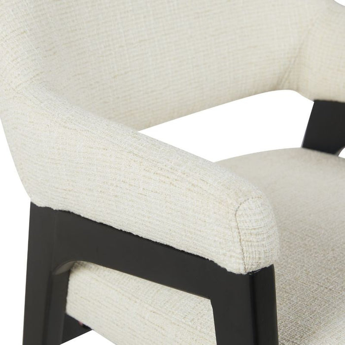 Koen Dining Chair - Ivory, Fabric Wood