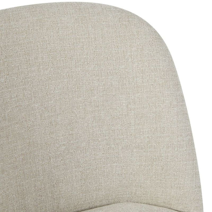Jamie Black Dining Chair Set of 2 - Natural, Fabric Wood