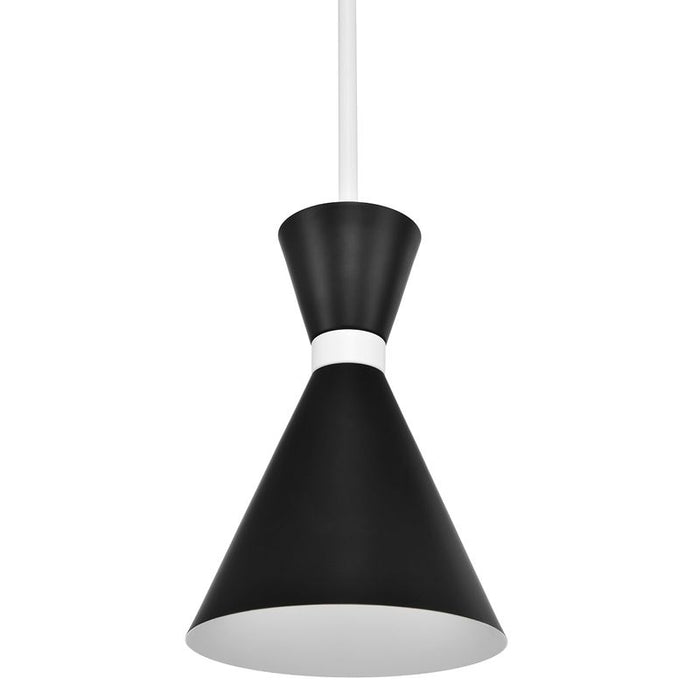 Oslo Pendant - Black w White, Metal